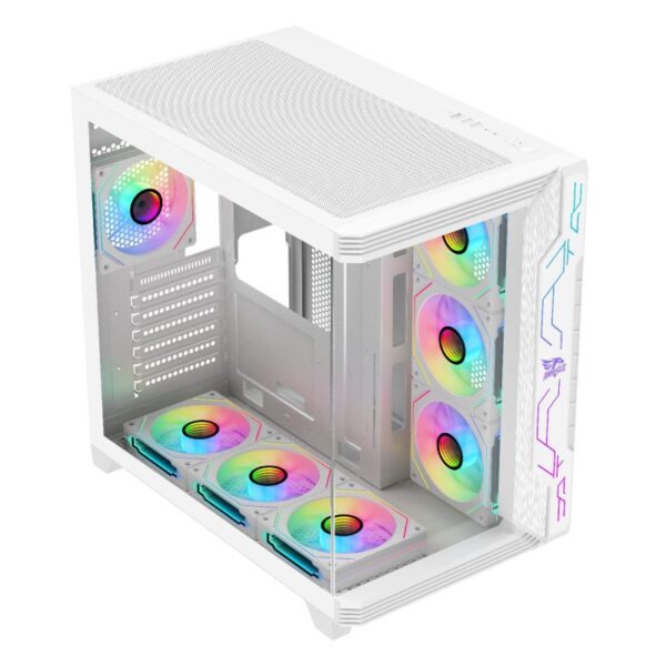 GAMEAGLE STORM BEYAZ 7 ARGB FANLI AKVARYUM BİLGİSAYAR KASASI