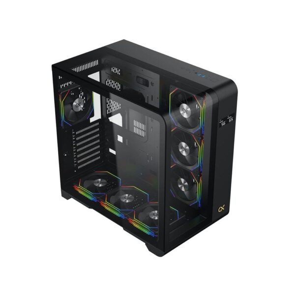 XIGMATEK PANO S SİYAH 7x12cm ARGB TEMPERLİ CAM MidT E-ATX GAMING KASA